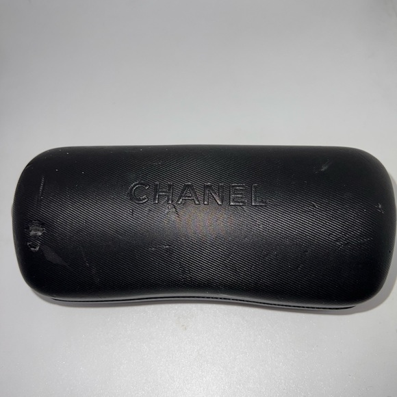 CHANEL 4117-B Vintage Rimless Sunglasses Black w/ Swarovski Crystal CC Logo - Picture 8 of 16